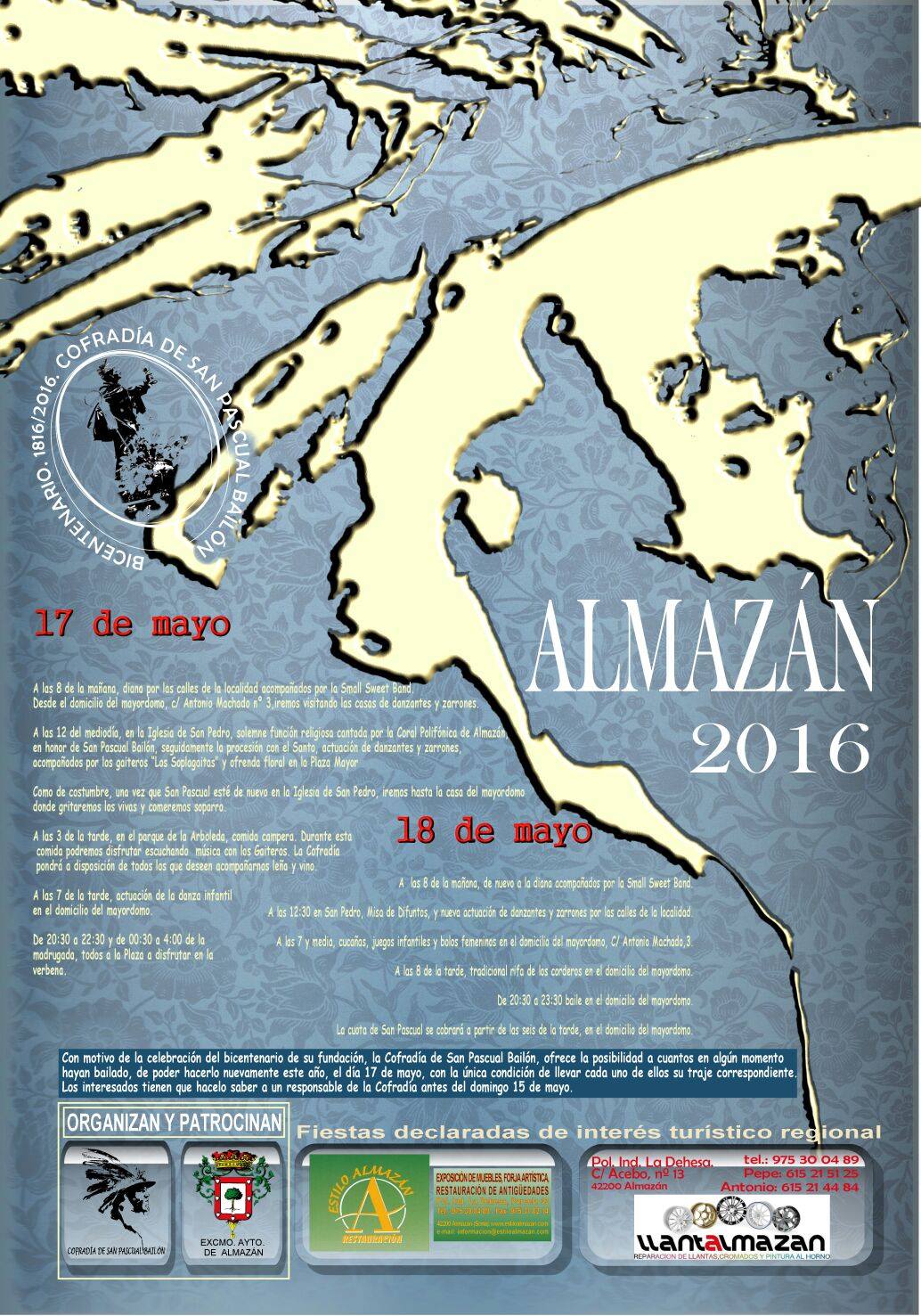 Fiestas de San Pascual Bailón y El Zarrón 2016 Almazán